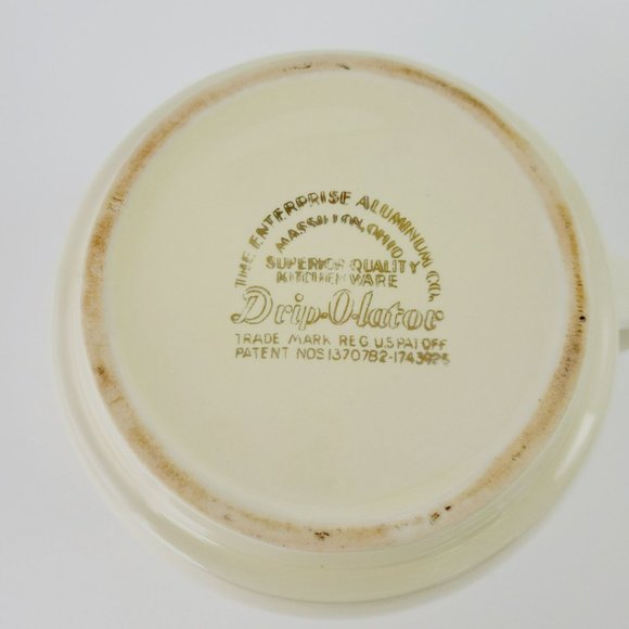 Vintage Enterprise Aluminum by Hall Rambling Rose DripOLator Pot Pink Floral USA - Picture 10 of 13